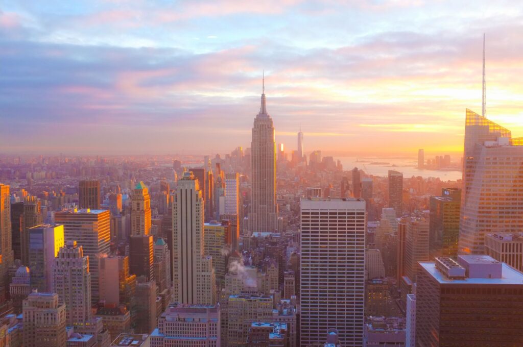 view of the empire state building