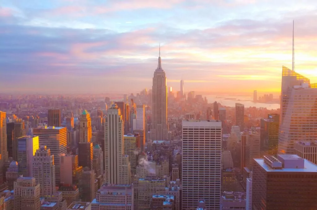 view of the empire state building