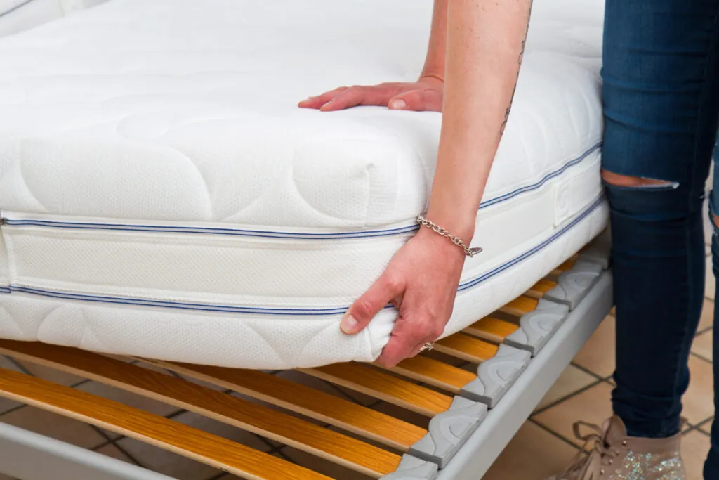 Mattress in the bedroom