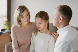 the child struggles with the pain of moving, leaving school friends and the bedroom of their childhood behind