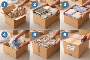 steps how to Pack Boxes for Moving