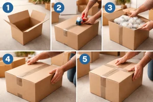 How to tape Boxes for Moving
